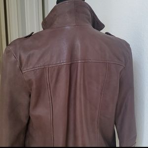 Hinge leather jacket